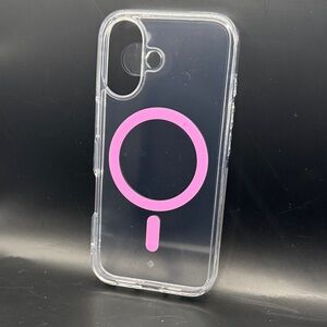 Clear Phone Case with Purple touch